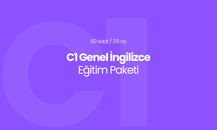 C1 Seviyesi Hafta İçi İngilizce Eğitim Paketi