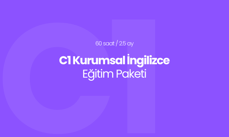 C1 Seviyesi Hafta Sonu İngilizce Eğitim Paketi